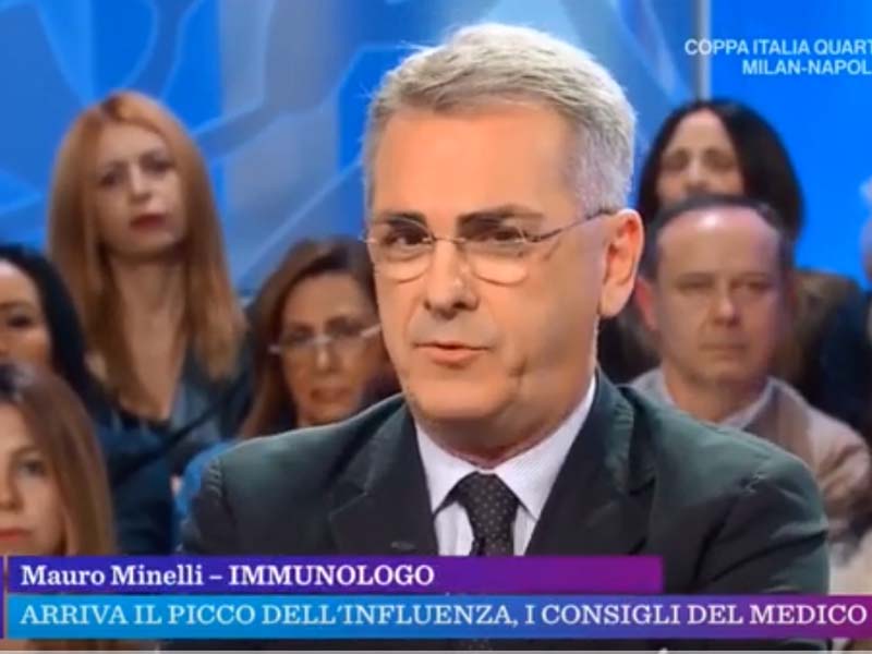 L'intervento del Prof. Mauro Minelli, nella trasmissione di Rai 1, "La Vita In Diretta", dove ha parlato della stagione influenzale in corso